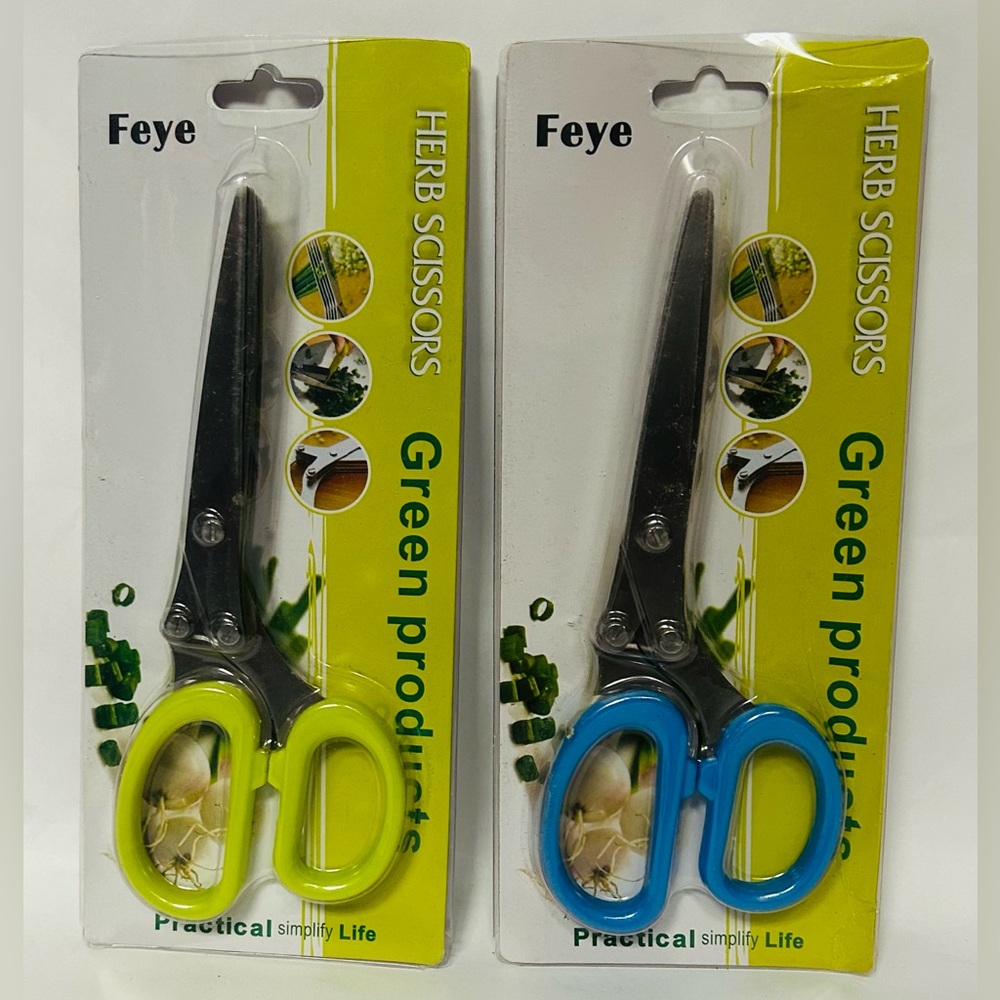 Slicing Scissors Multi Blade Herb Scissors Green Products Colors Vary